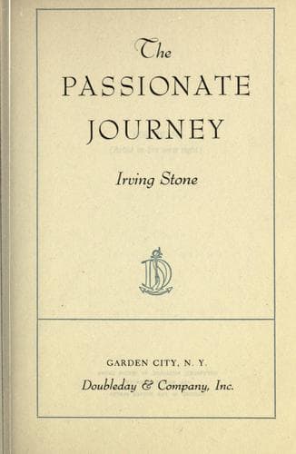 Tapa de The passionate journey