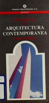 Tapa de Catálogo guía de arquitectura contemporánea
