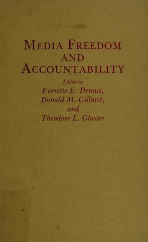 Tapa de Media freedom and accountability
