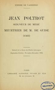 Tapa de Jean Poltrot, seigneur de Méré, meurtrier de M. de Guise, 1563