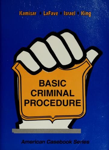 Tapa de Basic criminal procedure