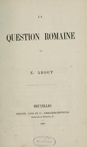 Tapa de La question romaine