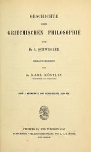 Tapa de Geschichte der griechischen Philosophie