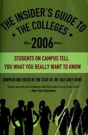 Tapa de The Insider's guide to the colleges, 2006