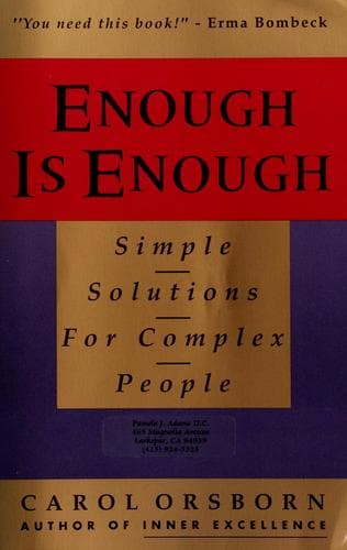 Tapa de Enough is enough