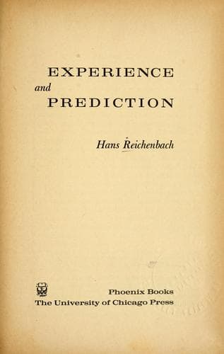 Tapa de Experience and prediction