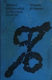 Tapa de Modern mathematics for business students