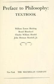 Tapa de Preface to philosophy: textbook