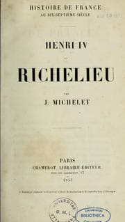 Tapa de Henri IV et Richelieu