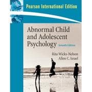 Tapa de Abnormal child and adolescent psychology