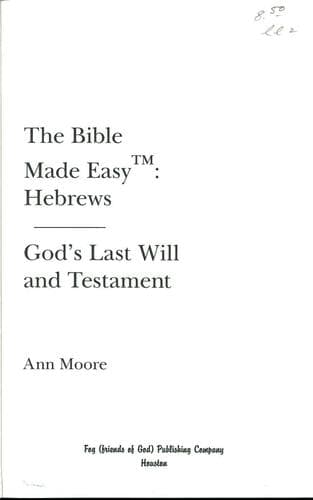 Tapa de The Bible Made Easy