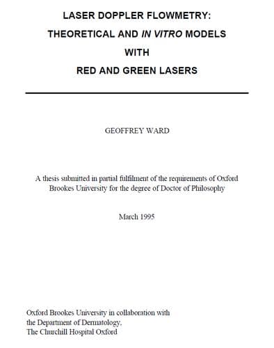 Tapa de Laser Doppler Flowmetry