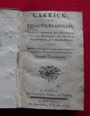 Tapa de Garrick; ou, Les acteurs Anglais