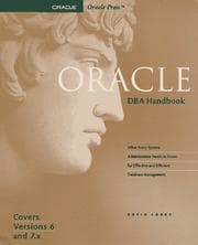 Tapa de Oracle DBA handbook