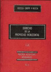 Tapa de DERECHO DE LA PROPIEDAD HORIZONTAL. tomo IX
