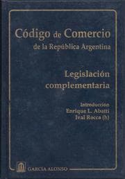 Tapa de CÓDIGO DE COMERCIO DE LA REPÚBLICA ARGENTINA. Legislación complementaria (actualizada hasta la ley 25.380). incluye CD-ROM