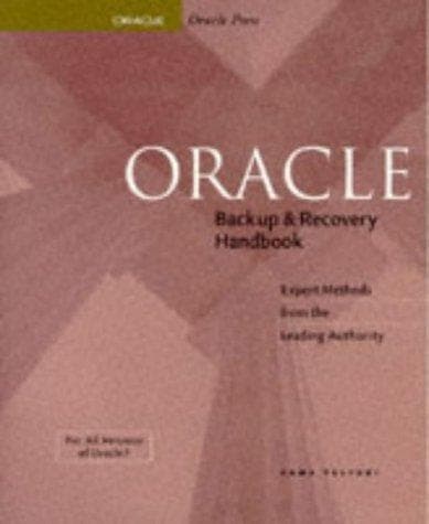 Tapa de Oracle backup & recovery handbook