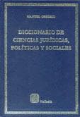 Tapa de Diccionario de ciencias jurídicas, políticas y sociales