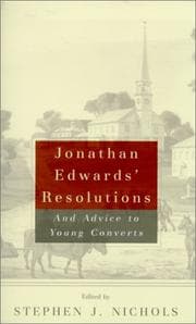 Tapa de Jonathan Edwards' Resolutions