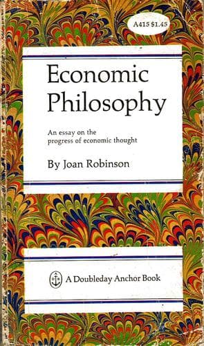 Tapa de Economic philosophy.