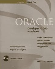 Tapa de Oracle Developer 2000 Handbook