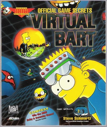 Tapa de Virtual Bart: Official Game Secrets