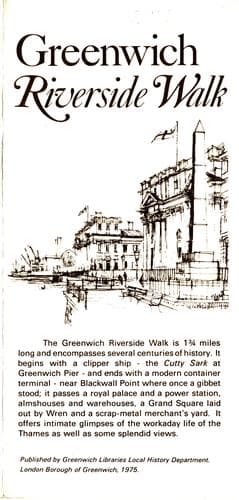 Tapa de Greenwich Riverside Walk