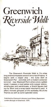Tapa de Greenwich Riverside Walk