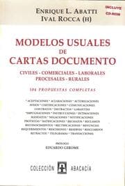 Tapa de MODELOS USUALES DE CARTAS DOCUMENTO. Civiles, comerciales, laborales, rurales. Incluye CD-ROM