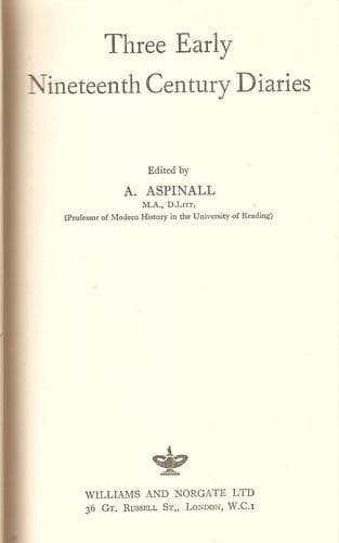 Tapa de Three early nineteenth century diaries