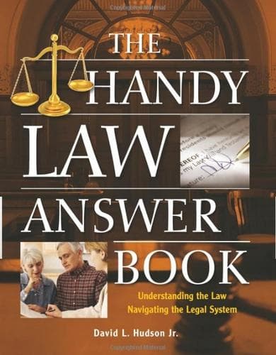 Tapa de The handy law answer book