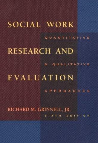 Tapa de Social work research and evaluation