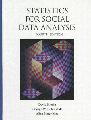 Tapa de Statistics for social data analysis