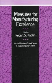 Tapa de Measures for manufacturing excellence