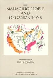 Tapa de Managing people and organizations