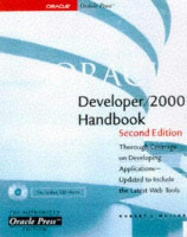 Tapa de Oracle Developer 2000 Handbook