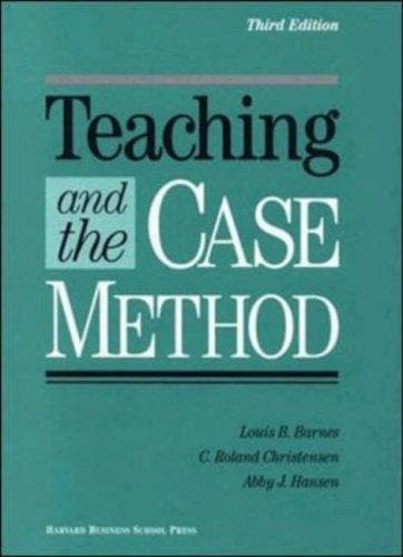 Tapa de Teaching and the case method