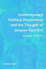 Tapa de Contemporary political movements and the thought of Jacques Rancière