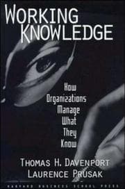 Tapa de Working knowledge