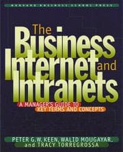 Tapa de The business internet and intranets