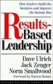 Tapa de Results-based leadership