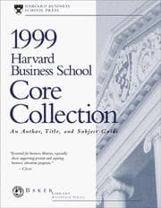 Tapa de 1999 Harvard Business School core collection
