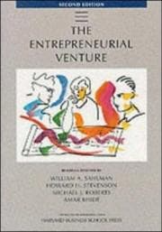 Tapa de The Entrepreneurial Venture