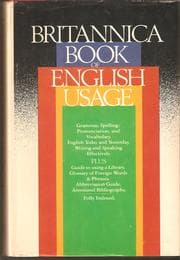 Tapa de Britannica Book of English Usage