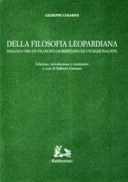 Tapa de Della filosofia leopardiana