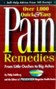 Tapa de Over 1,000 Quick and Easy Pain Remedies from Little Ouches to Big Aches