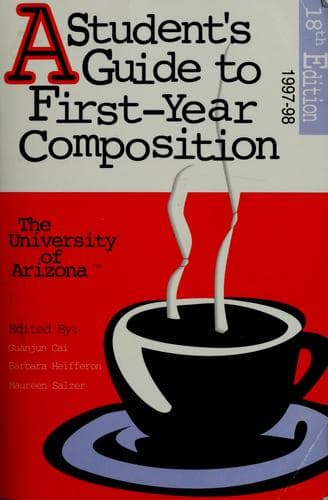 Tapa de A student's guide to first-year composition, 1997-1998