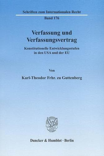 Tapa de Verfassung und Verfassungsvertrag