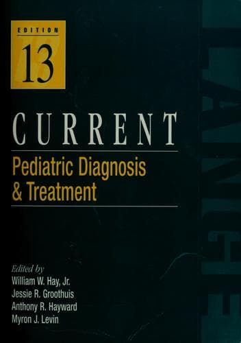 Tapa de Current pediatric diagnosis & treatment.