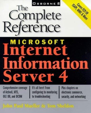 Tapa de Microsoft Internet information server 4